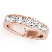 18K Rose Gold 1/8 ct tw Diamond Wedding Ring