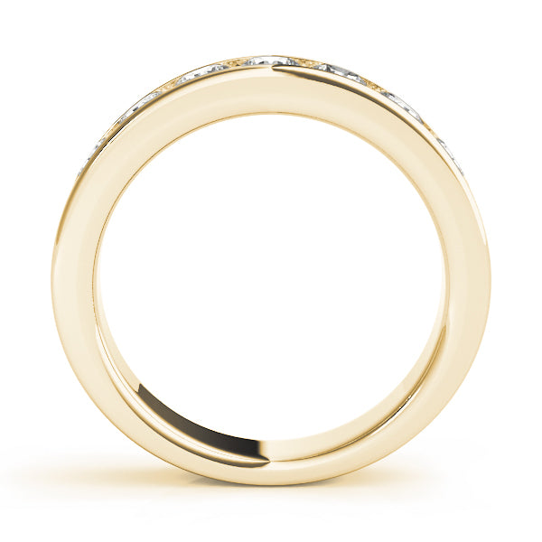 18K Yellow Gold 1/8 ct tw Diamond Wedding Ring