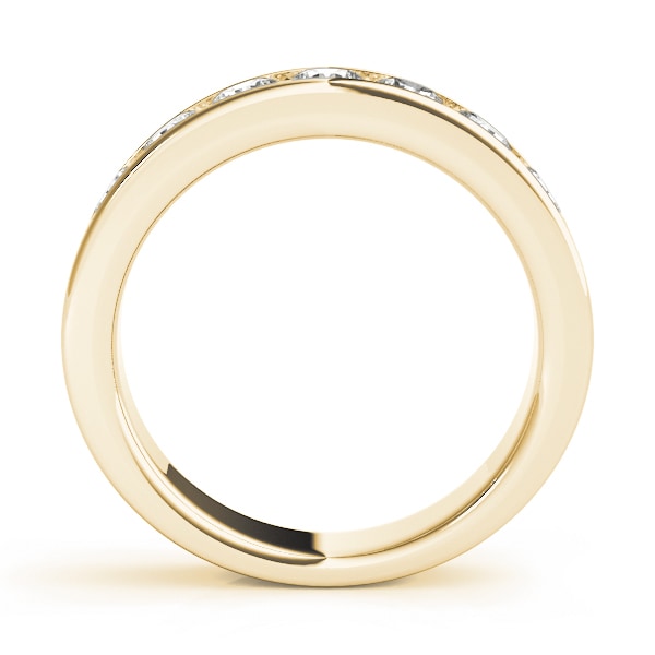 18K Yellow Gold 1/8 ct tw Diamond Wedding Ring