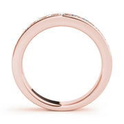 14K Rose Gold 1/5 ct tw Diamond Wedding Ring
