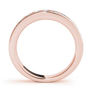 18K Rose Gold 1/5 ct tw Diamond Wedding Ring