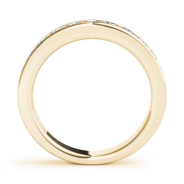 14K Yellow Gold 1/5 ct tw Diamond Wedding Ring