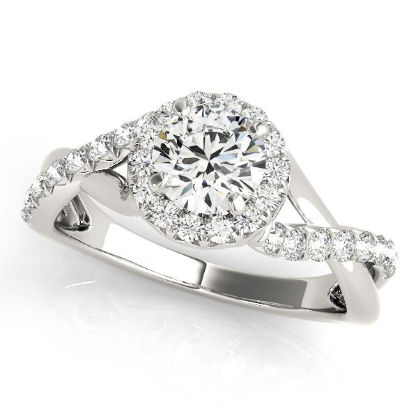 Halo Diamond Engagement Ring