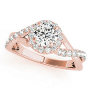 Halo Diamond Engagement Ring