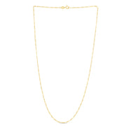 14K Gold 1.9mm Figaro Chain