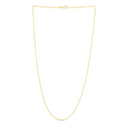 14K Gold 1.9mm Figaro Chain
