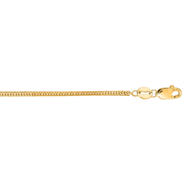 14K Gold 1mm Foxtail Chain