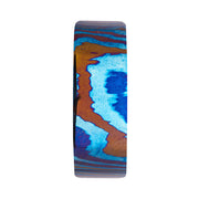 Raindrop Pattern Mokume Gane Inlay Titanium Ring