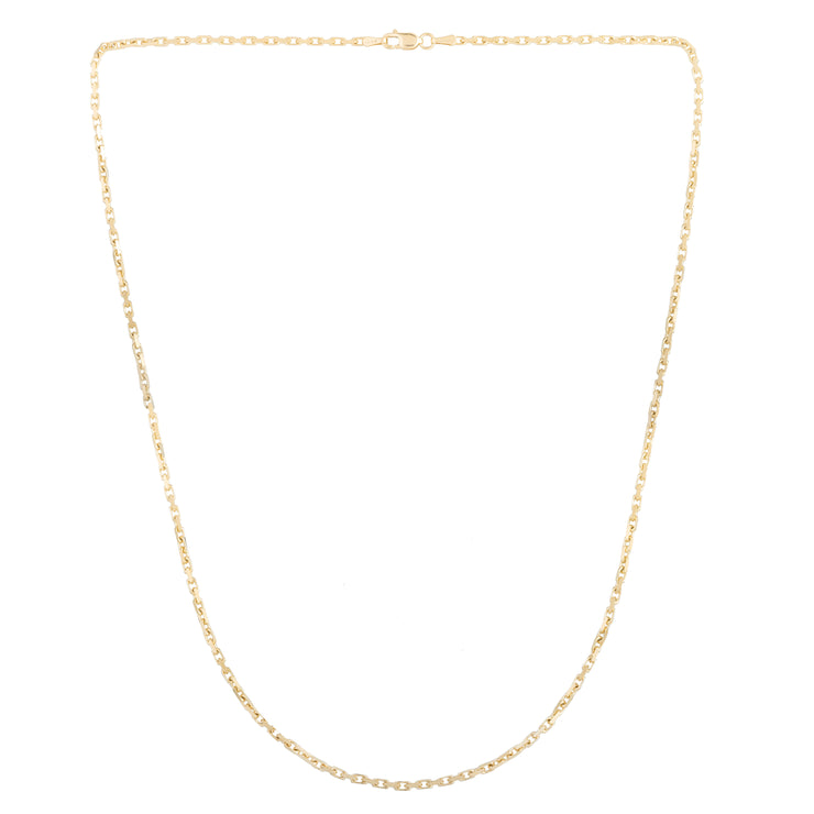 14K Gold 1.9mm French Cable Chain