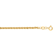 14K Gold 2mm Lite Rope Chain