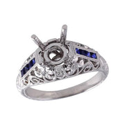 14KT Gold Semi-Mount Engagement Ring
