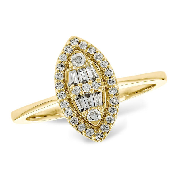14KT Gold Ladies Diamond Ring