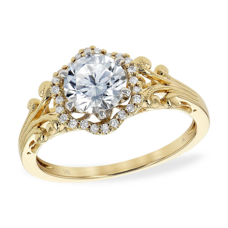 14KT Gold Semi-Mount Engagement Ring