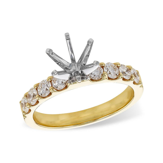14KT Gold Semi-Mount Engagement Ring