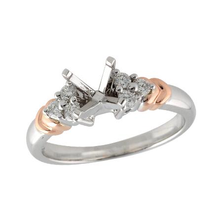 14KT Gold Semi-Mount Engagement Ring