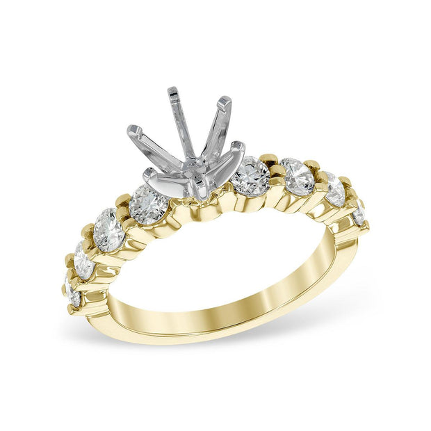 14KT Gold Semi-Mount Engagement Ring