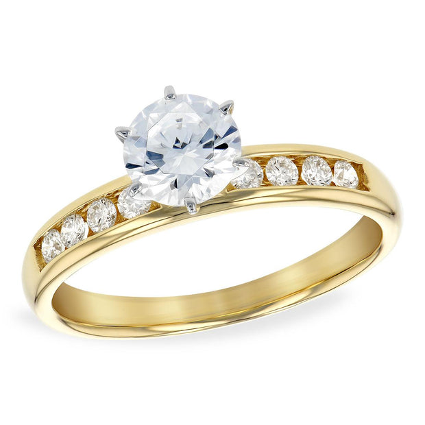 14KT Gold Semi-Mount Engagement Ring