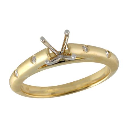 14KT Gold Semi-Mount Engagement Ring