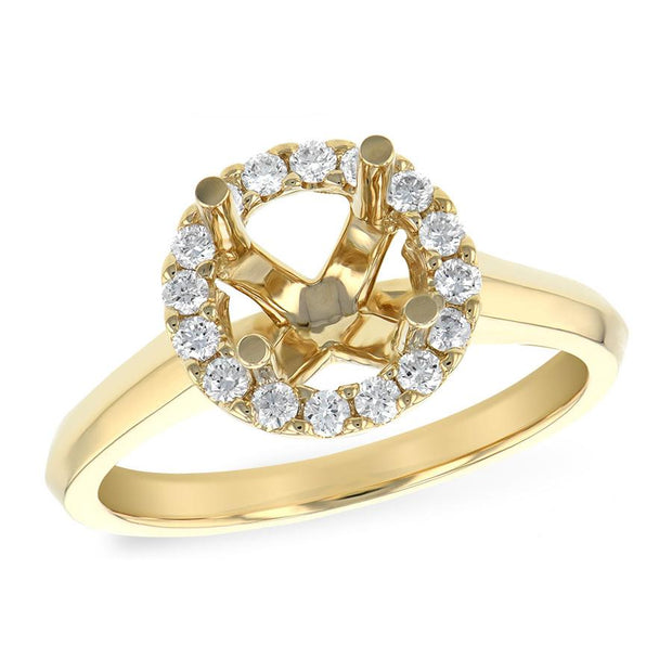 14KT Gold Semi-Mount Engagement Ring