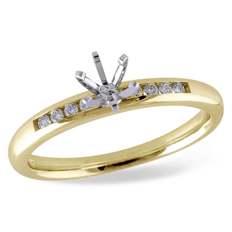 14KT Gold Semi-Mount Engagement Ring