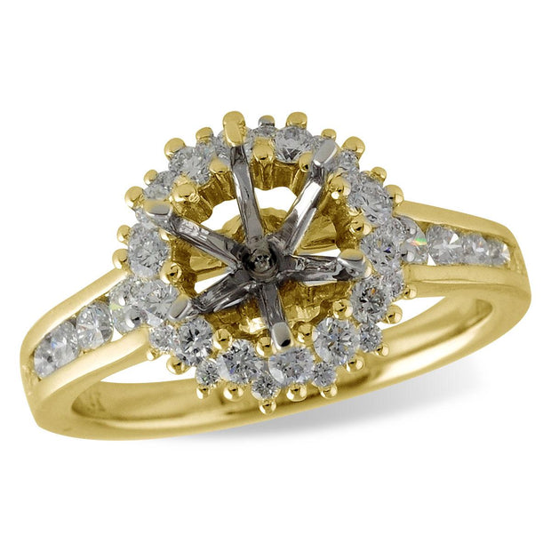 14KT Gold Semi-Mount Engagement Ring