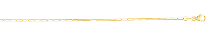 18K Gold 1.5mm Paperclip Chain