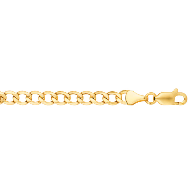 14K Gold 24"" 5.3mm Lite Curb Chain