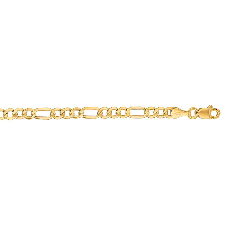 14K Gold 3.7mm Lite Figaro Chain