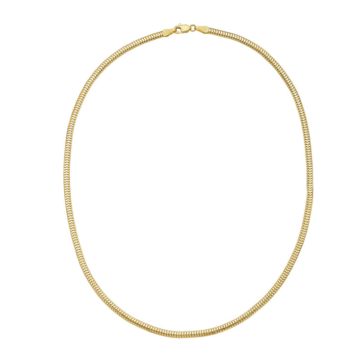 14K 3.3mm Lite Oval Snake Chain
