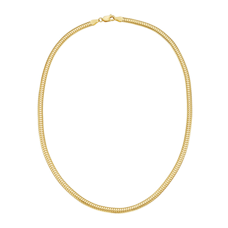 14K 4.5mm Lite Oval Snake Chain