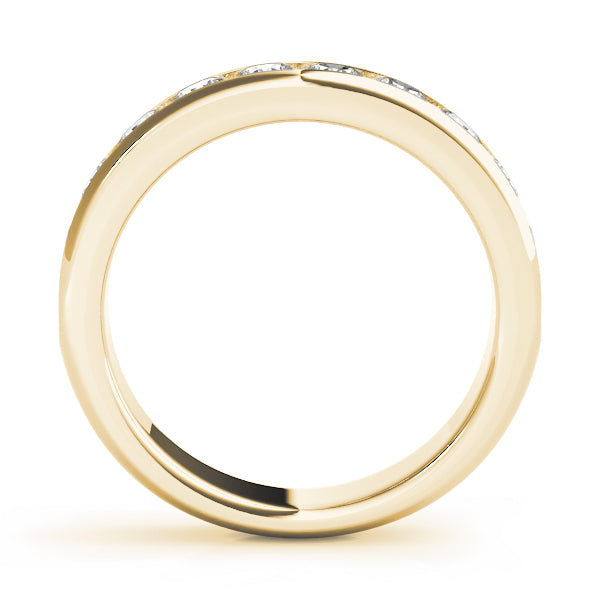 14K Yellow Gold 1/5 ct tw Diamond Wedding Ring