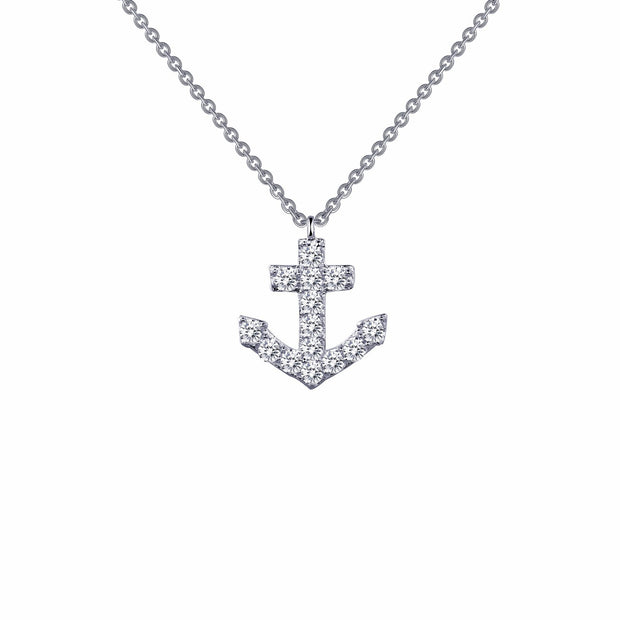 0.42 CTW Anchor Necklace