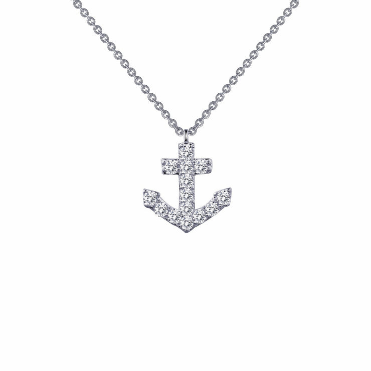 0.42 CTW Anchor Necklace