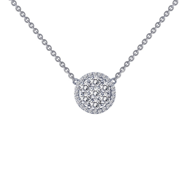 1.01 CTW Halo Necklace