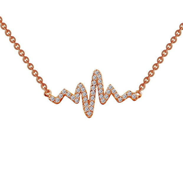 0.39 CTW Heartbeat Necklace