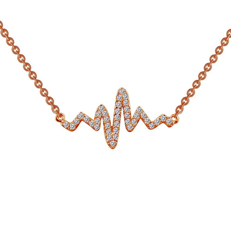 0.39 CTW Heartbeat Necklace