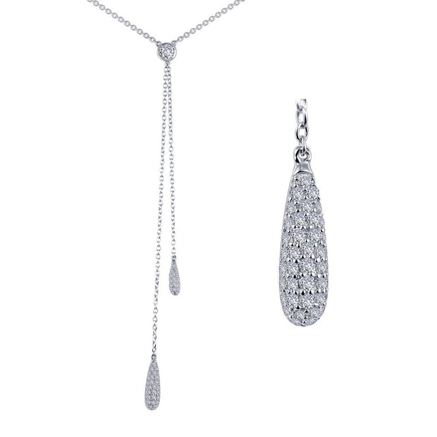 Double-Dangle Y Necklace