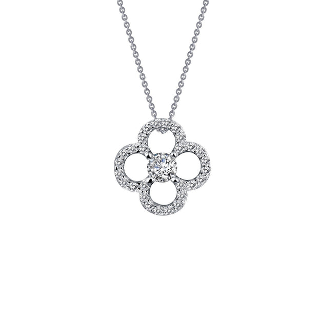 0.29 CTW Clover Necklace