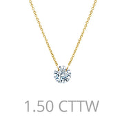 Frameless Solitaire Necklace