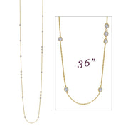 6.48 CTW Station Necklace
