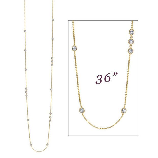 6.48 CTW Station Necklace