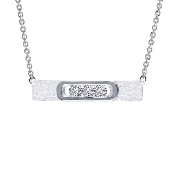 0.33 CTW Sleek Bar Necklace