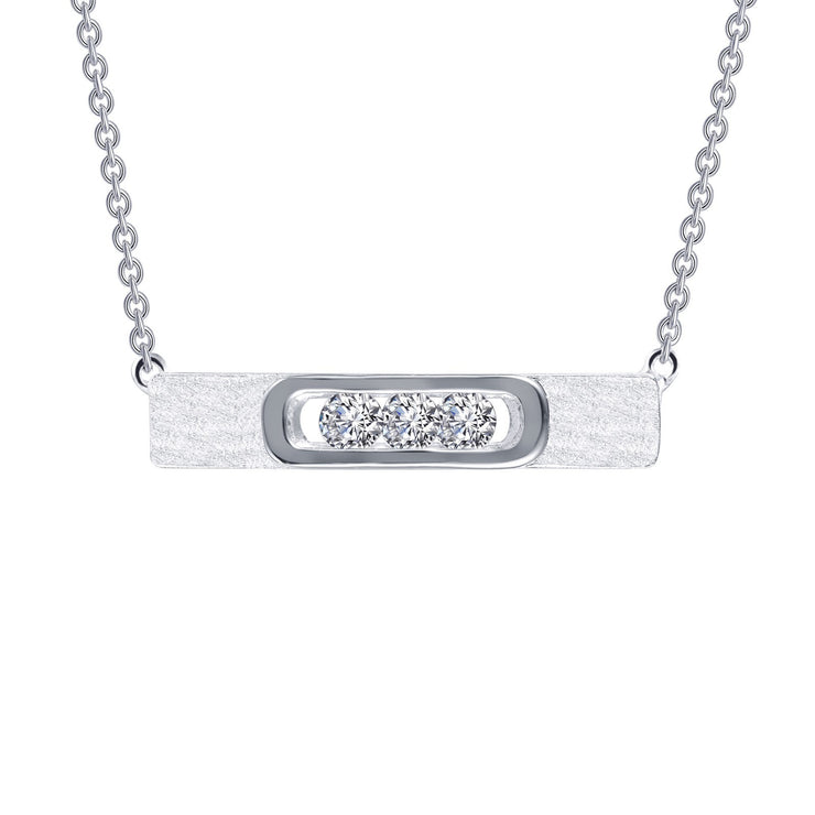 0.33 CTW Sleek Bar Necklace