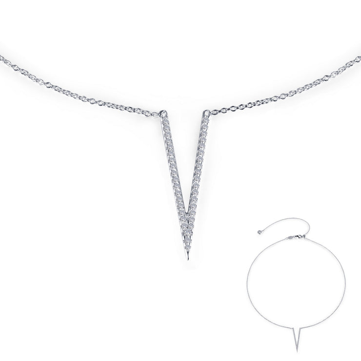 Pave V Choker Necklace