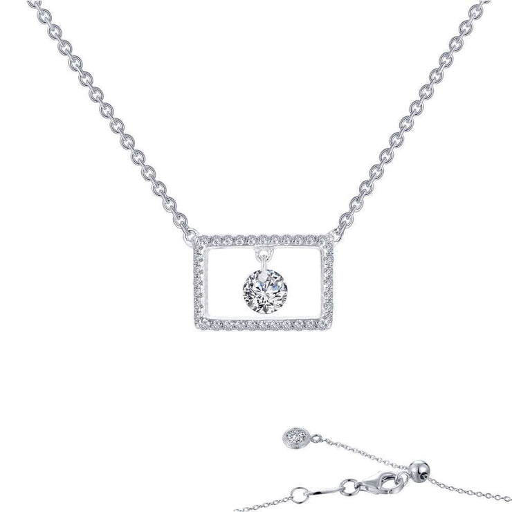 Open Rectangle Necklace