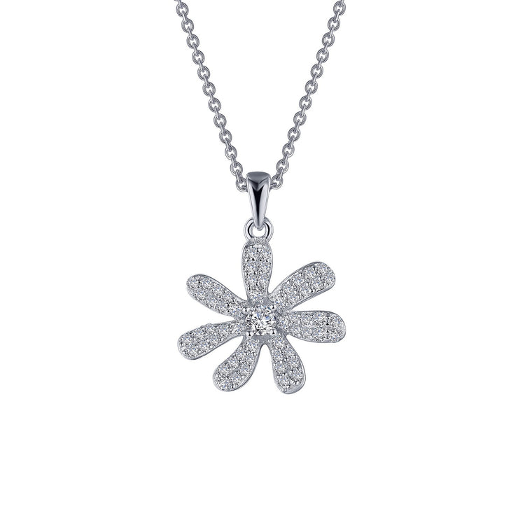 0.86 CTW Flower Necklace