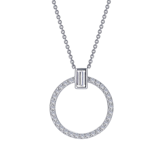 0.39 CTW Open Circle Necklace