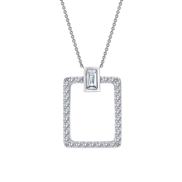 Open Rectangle Necklace