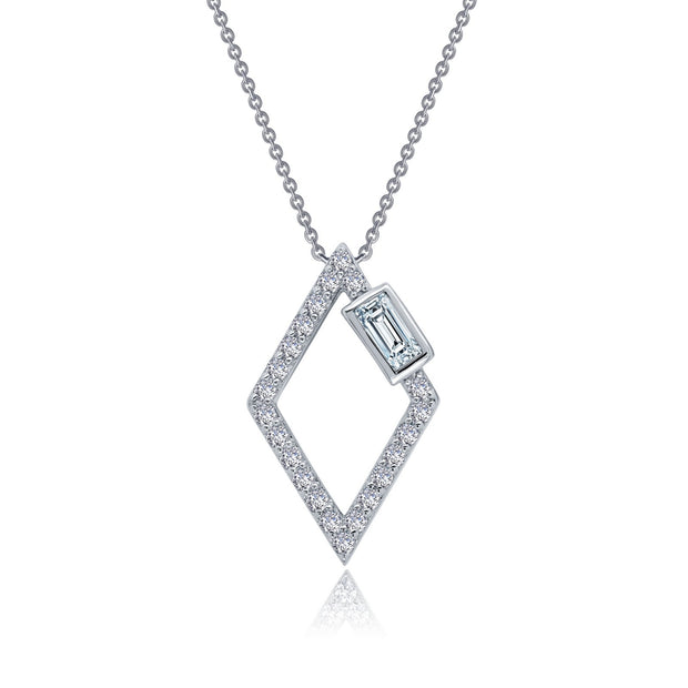 Open Diamond Shaped Necklace