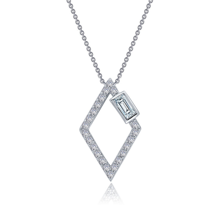 Open Diamond Shaped Necklace